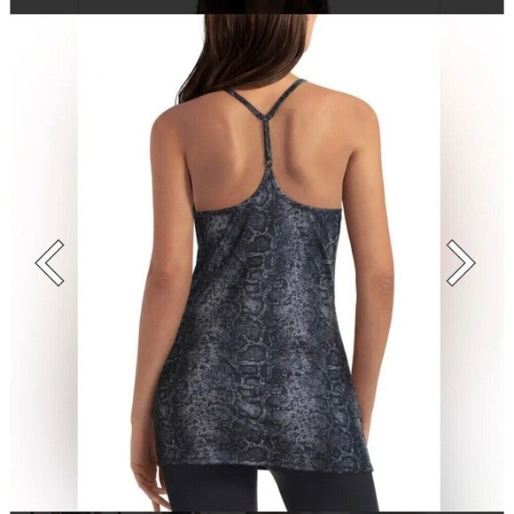 NEW H by Halston Studio Size S Y-back Tank Top Snakeskin Print NWT - Picture 2 of 6